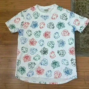 Kenzo Paris tiger animal head graphic tee size 12